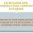 Buy UK Builder and Construction Company Database