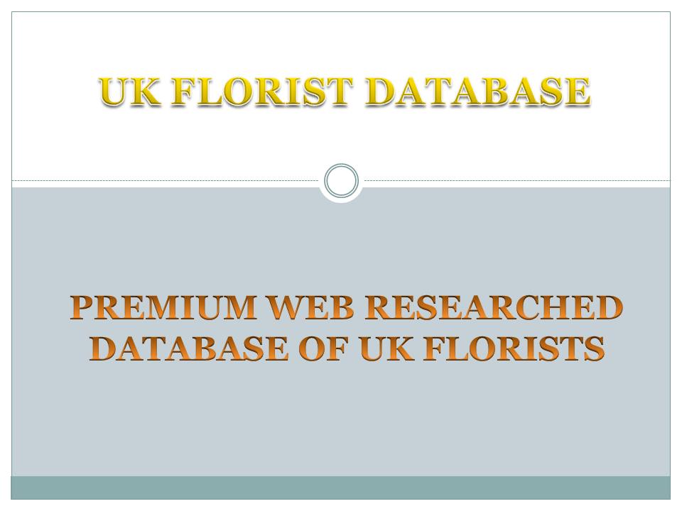 Buy UK Florist Database