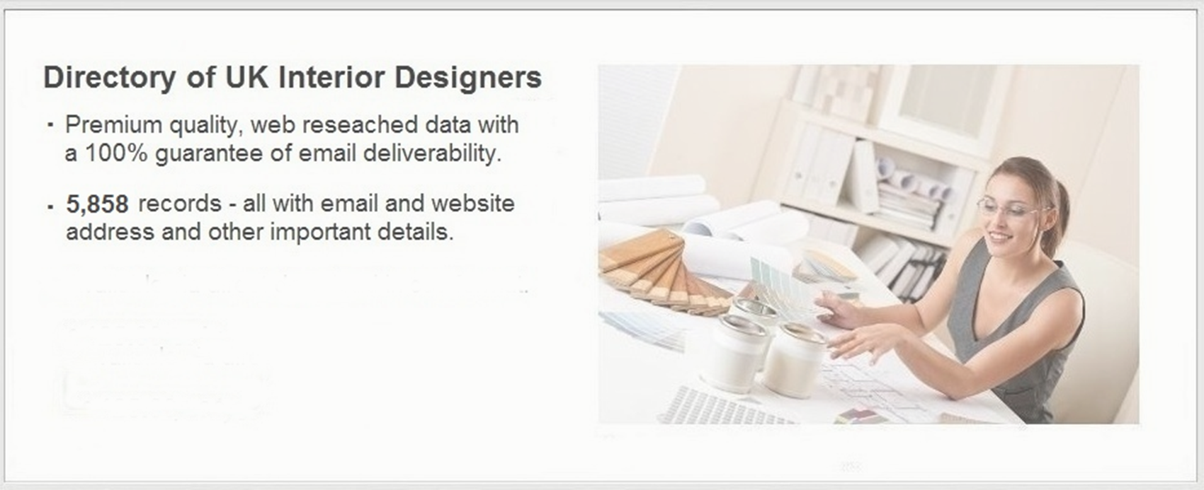 Buy UK Interior Designer Database