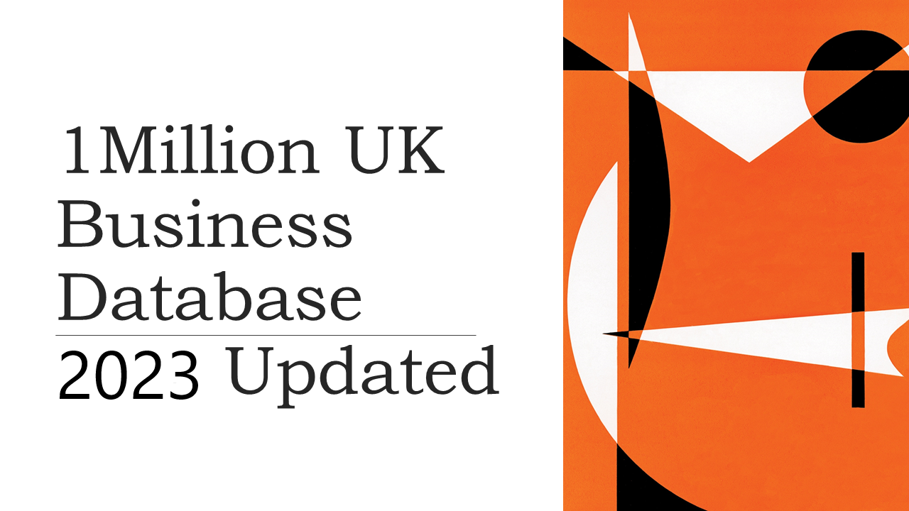 Buy 1 Million 2023 Updated UK Business Database