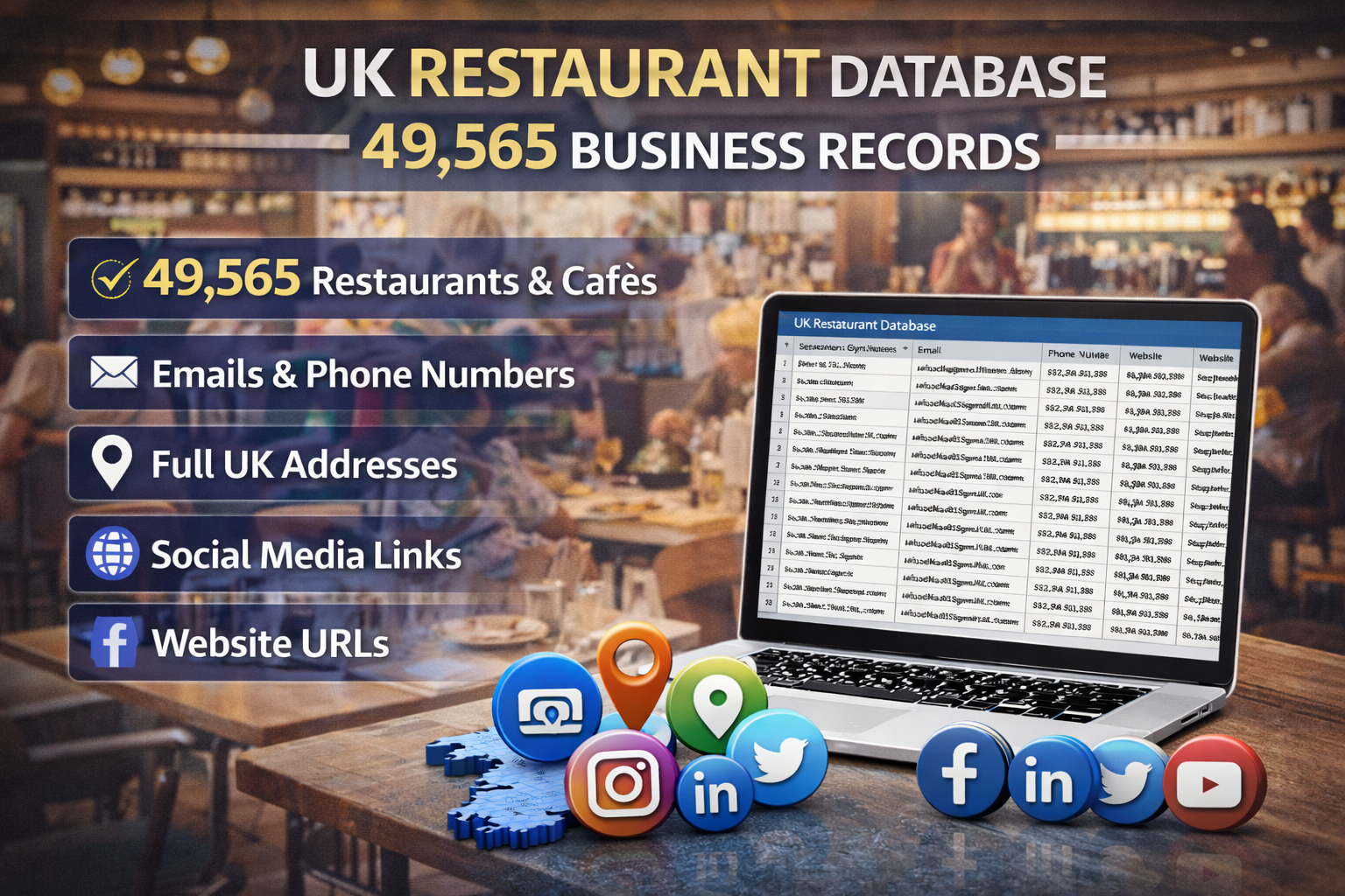 UK Restaurant Database - Bitrixa Limited
