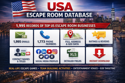USA Escape Room Database